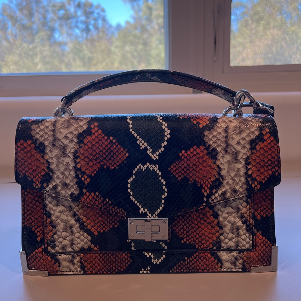 The Kooples Snake Print Emily Bag
